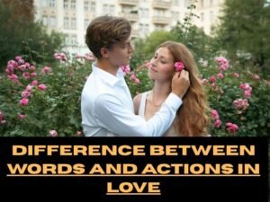 Difference Between Words and Actions in Love