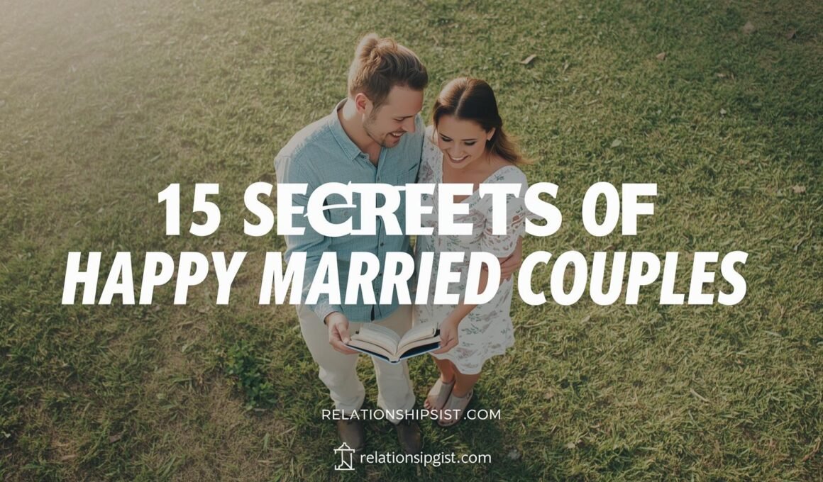 15 Secrets Of Happy Married Couples