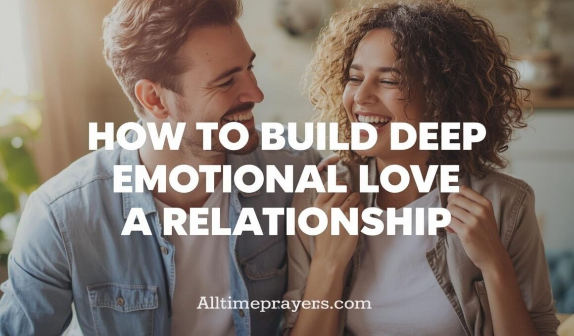 How To Build Deep Emotional Love In A Relationship